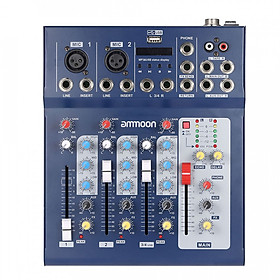 Bộ Điều Khiển Trộn Âm Thanh Ammoon F4-USB (48V)