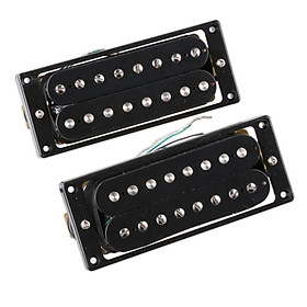 2 Pack 8 String Double Coil Humbucker Pickup Electric Guitar Replace Parts