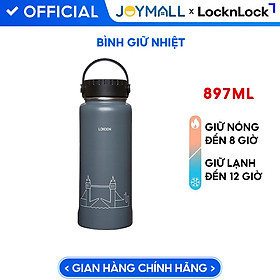 Bình Giữ Nhiệt Lock&Lock RigaTumbler (London) LHC4160GRY 897ml - màu Gray