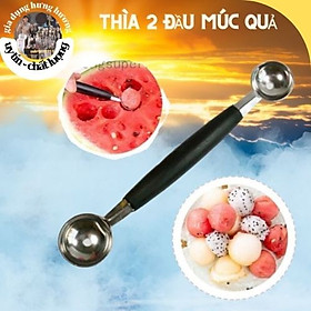 Mua thìa 2 đầu tròn múc hoa quả và kem