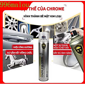 Mua CHAI SƠN XỊT SÁNG MẠ MÀU INOX XỊT TRANG TRÍ CHỊU NHIỆT ĐỘ CAO HÀNG CHUẨN CHẤT LƯỢNG