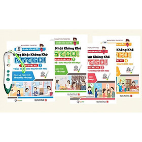 Ganbare - Tiếng Nhật không khó - Combo Full 4 sách - Viết đọc