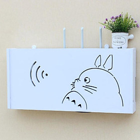Mua Kệ wifi TOROTO treo tường không khoan tặng kèm móc treo cường lực - chữ nhật