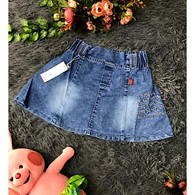 Chân váy jeans chữ thuê xòe siêu cưng(1>8)