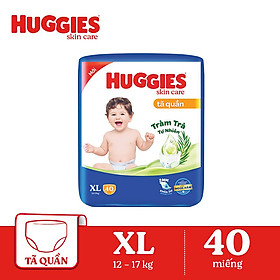 Tã/bỉm quần HUGGIES SKINCARE gói BIG JUMBO size XL 40 miếng