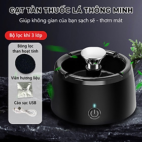Mua Gạt Tàn -Điện Tử Lọc Không Khí  thông minh - K1564
