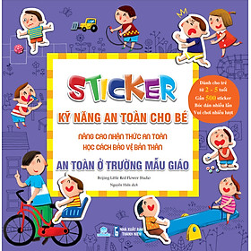 Sách Sticker Kỹ năng an toàn cho bé - An toàn ở trường mẫu giáo - ndbooks