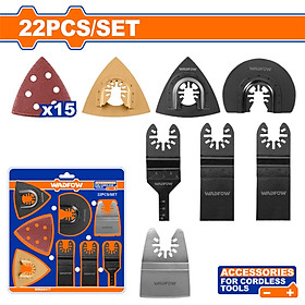 BỘ 22 LƯỠI VÀ PHỤ KIỆN CHO MÁY CẮT RUNG ĐA NĂNG WMA9417 WADFOW - HÀNG CHÍNH HÃNG