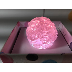 Xà bông trong suốt quả cầu hoa hồng 3 D  -  50 gam