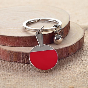 Mini Table Tennis Pendant Keyring Key Chain Gift - Red