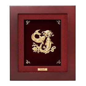 Mua Tranh vàng 24k cá chép ngậm vàng - CGS-0447-04