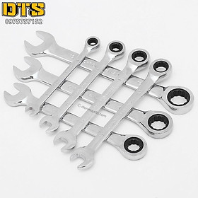 Mua Bộ cờ lê vòng miệng - tròng xoay tự động 2 chiều 7 chi tiết cao cấp 8-19mm