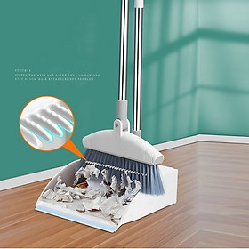 BỘ HỐT RÁC KÈM CHỔI QUÉT NHÀ SIÊU TIỆN LỢI - KÈM RĂNG CƯA LOẠI BỎ RÁC (Giao Hàng Theo Mẫu Ngẫu Nhiên)