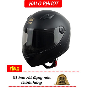 Mũ Bảo Hiểm Fullface Royal M136 - Đen Nhám