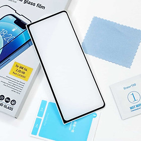 Miếng dán kính cường lực màn hình trước cho Samsung Galaxy Z Fold 3 / Z Fold 4 full 9D hiệu HOTCASE Kuzoom Protective Glass - mỏng 0.3mm, vát cạnh 2.5D, độ cứng 9H, viền cứng mỏng chống vỡ cạnh - Hàng nhập khẩu