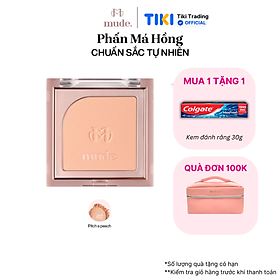 Phấn Má Hồng Mịn Lì Kiềm Dầu Chuẩn Màu mude Flutter Blusher (5g) - #02 Pitch-a-peach