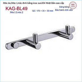 Mua Móc treo đồ phòng tắm  Phụ kiện phòng tắm cao cấp Kace  Móc I2 treo đồ inox 304 Nhật Bản KAG-BL49