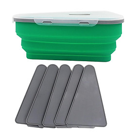 Leftover Pizza Storage Container with 5 Microwavable Serving Trays Organizer