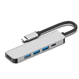 Thiết bị mở rộng USB type C Thunderbolt 5 in 1 ra cổng 3 USB/HDMI/PD