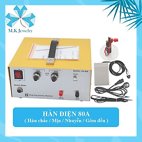 Máy hàn điện 80A - Vàng  ( Model : DX - 808 )  Chuyên dụng cho hàn nữ trang, điện tử, điện thoại, thiết bị khác.