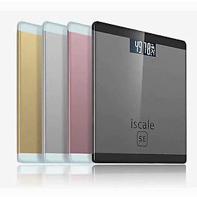 Cân sức khỏe điện tử mặt kính cường lực, kiểu dáng cao cấp tặng kèm 2 pin AAA 180kg (Tặng kèm quà ngẫu nhiên)