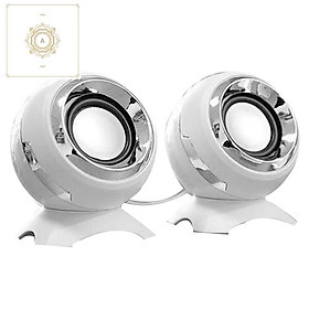 Loa máy tính mini có dây màu đen 6W mạnh mẽ cho laptop/điện thoại