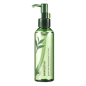 Gel Tẩy Trang Kết Hợp Sữa Rửa Mặt Từ Trà Xanh Đảo Jeju Innisfree Green Tea Cleansing Gel-To-Foam (150ml) (New)