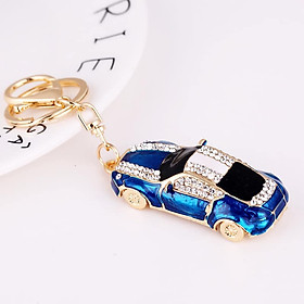 Móc khóa hongkong chiếc xe màu xanh dương