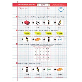 Hình ảnh Sách - Phiếu Bài Tập Cuối Tuần Môn Tiếng Anh Lớp 1 (Theo Chương Trình Tiểu Học Mới)