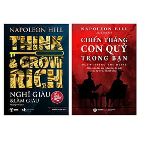 Hình ảnh Sách Combo 2 Cuốn : Nghĩ Giàu Làm Giàu + Chiến Thắng Con Quỷ Trong Bạn (Napoleon Hill) - SBOOKS