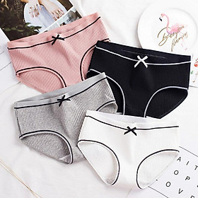 Quần Lót Nữ Cotton Kháng Khuẩn Trơn Dễ Thương Xuất Nhật