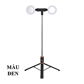 Mua Gậy chụp hình tự sướng JC-18H chụp bằng remote bluetooth tích hợp tripod 3 chân kéo dài đến 1 mét 7 và trang bị 2 đèn led hỗ trợ ánh sáng