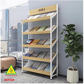 Mua Kệ trưng bày sản phẩm  hàng hóa   kệ trang trí khung sắt mặt gỗ KST419- Nội thất lắp ráp Viễn Đông Adv