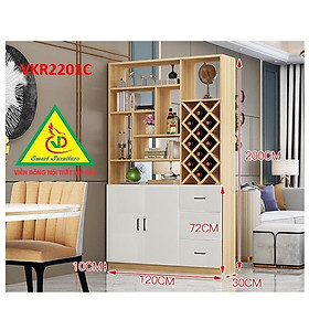 TỦ KỆ TRANG TRÍ KIÊM VÁCH NGĂN VKR2201C - Nội thất lắp ráp Viendong Adv