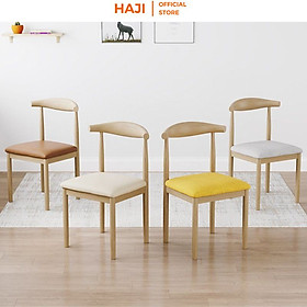 Mua Ghế tựa khung sắt chống gỉ HAJI có thể làm ghế ăn phong cách hiện đại F60