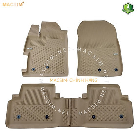 Hình ảnh Thảm lót sàn ô tô nhựa TPE Silicon Honda Civic 2012-2015 Beige Nhãn hiệu Macsim