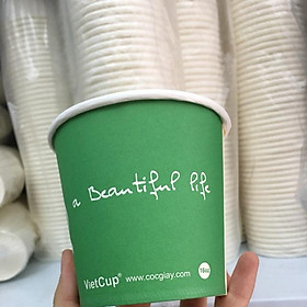 Mua 100 cốc giấy  bát giấy dùng 1 lần 480ml (không nắp)