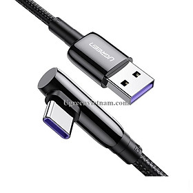 Mua Cáp USB A sang Type-C 2.0 màu đen máy tính ra điện thoại Ugreen 70430 0.25m - hàng chính hãng