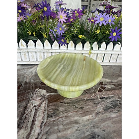 Mua Dĩa trái cây  đĩa thờ cúng đá ngọc - Đường kính 15cm