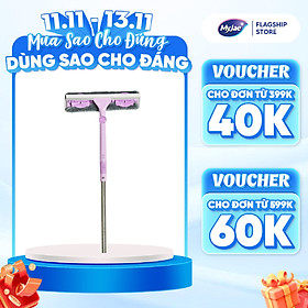 Cây Lau Kính, Gạt Chùi Kính Đa Năng 2 Đầu Trong 1 MyJae Cán Dài Uốn Xoay Thông Minh Chống Trơn Trượt