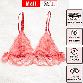 Áo ngực bralette cao cấp wannabe anr09 áo chíp không mút, không không, ren mỏng chân ngực nhún bèo xinh xắn , nữ tính