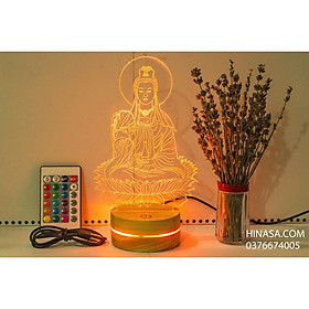 Mua Đèn Phật  Tượng Phật Quan Thế Âm Bồ Tát cao 22cm 16 màu