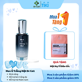 Men Ủ Trắng Mặt Dr Cell 50ml ủ trắng da mặt hỗ trợ mờ thâm nám - Hàng Chính Hãng