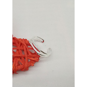 Nhẫn bạc nữ trang sức bạc Ý S925 Bạc Xinh Huệ Ngân - Nhẫn mảnh hai vòng xinh xắn RR1749