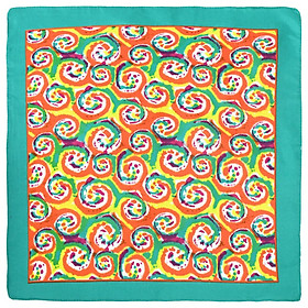 Bộ sưu tập khăn bandana sắc màu dễ thương (54x54cm) - BND39 viền xanh lá