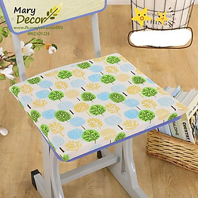 Mua Đệm ngồi mút vải linen Cây tròn màu sắc - F09