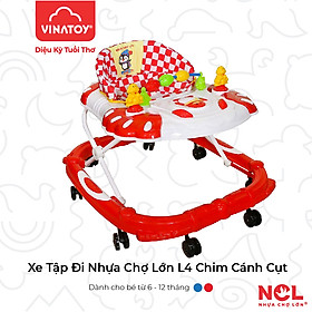Xe Tập Đi Trẻ Em Nhựa Chợ Lớn L4 Chim Cánh Cụt  - Dành Cho Bé Từ 6 - 12 Tháng - M1462A-XTĐ