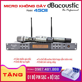 Micro không dây dB Acoustic 450II - Hàng cao cấp - Tích hợp echo - Hàng chính hãng