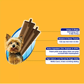 Bộ 3 bánh xương cho chó kiểng Pedigree Dentastix 60g