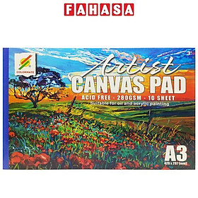 Tập Vẽ Canvas A3 280gsm Canvas Pad - Colormate CANVAS3 (10 Tờ)
